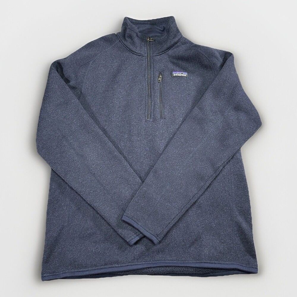 Patagonia Men’s Better Sweater 1/4 Zip Fleece – Navy, Size M